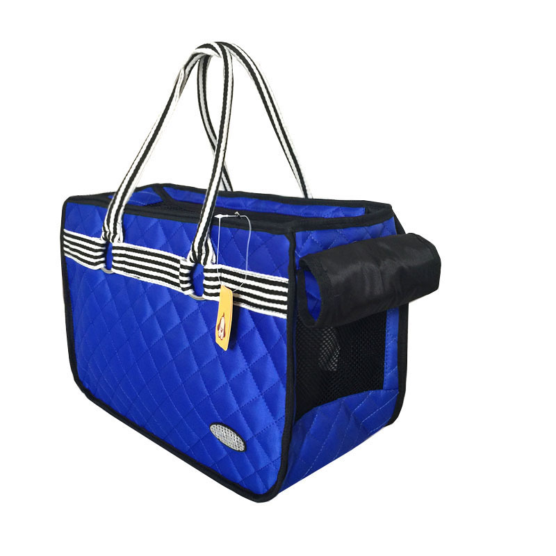  Yoption Pet Dog Handbag, Portable Soft-Sided Outdoor Tote Bag, Oxford Cloth Pet Dog Carrier, Dog Purse Tote Bag, Pet Cat Dog Hiking Backpack-Blue